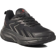 Siyah Kırmızı Fileli Hafif Unisex Spor Ayakkabı Moscato 101 25068 G