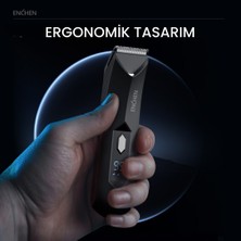 Enchen Spark 2 Suya  Ipx7 Led Işıklı Çok Fonksiyonlu Dijital Göstergeli Şarjlı Saç Ve Tıraş Makinesi