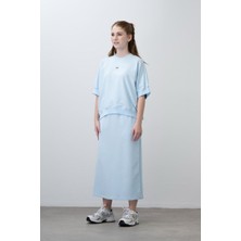 Loco Loco Kız Çocuk Oversıze Tshırt Etekli 2'li Takım