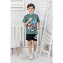 New Kids Sonic Baskılı Erkek Çocuk Şortlu Takım