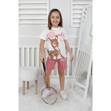 New Kids Bambi Baskı Kız Çocuk Takım