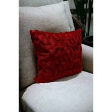 Bohem Dekoratif Yastık Kılıfı Kırlent Kılıfı 43 x 43  cm  Bordo Etnik Dsn