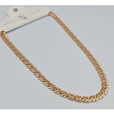 Rose Gold Ince Dokulu Zincir Kolye Vıp Xuping 18K Görünümlü, Kararmaz (45 Cm)