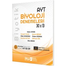 Biyotik Yayınları  AYT Biyoloji 30 x 13 Denemeleri