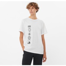 Salomon Logo Combo Kadın Tişört - Beyaz