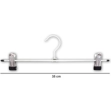 10 Adet Mandallı Tel Etek Pantolon Askı 35  cm