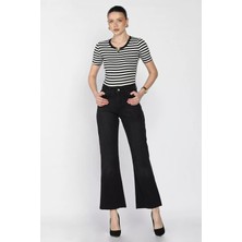 Gülseli Kadın Kesik Paça Mom Jean Kot Pantolon P-00016348