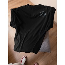 Swozz Siyah Mercedes-Benz E200 Tasarımlı Oversize  Tişört – Swozz Özel Seri