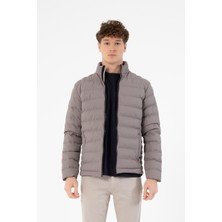 gmg firenze Fermuarlı Slim Fit Şişme Erkek Mont