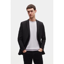 D'S Damat Ds Damat Slim Fit Siyah Çizgili Kumaş Ceket 4HC04Z201436M