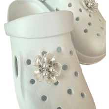 2'li Çiçek Jibbitz, Lotus Terlik Süsü, Crocs Terlik Için Charm