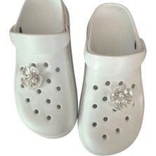 2'li Çiçek Jibbitz, Lotus Terlik Süsü, Crocs Terlik Için Charm