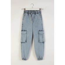 Dmb Boys & Gırls M 7695 Kargo Cepli Kot Pant 4-9 Yaş