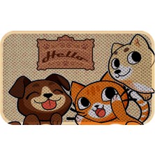 Köpek Mama ve Su Kabı Altı Paspası 72 x 43 cm