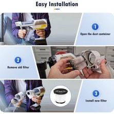 Whispering IW3511 ve IW1111 Detect Pro Kablosuz Elektrikli Süpürge Için 4 Paket Hepa Filtresi Yedeği (Yurt Dışından)