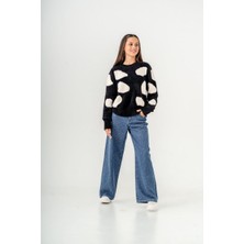 Loco Loco Kız Çocuk Dalmaçya Desen Triko Kazak