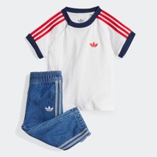 adidas Bebek  Mavi  Eşofman DENIM TEE SET JC7863