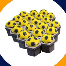Audi A6 C5 1997-2021 Modelleri Sarı Lacivert Top Kabartmalı Bijon Kapağı Set (17MM Somun Tüm Araçlar