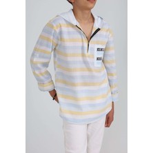 Miniğimin Cicileri Renk Geçişli Kapüşonlu Gömlek