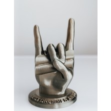 El Işareti Yapan (Rock N Roll) Baterist Baget Tutucu (Metal Renk)