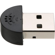 Yunpaly USB 2.0 Mini Mikrofon Ses Adaptörü Pc Ses Tanıma Için (Yurt Dışından)