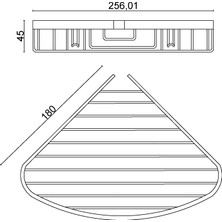 Çelik Banyo Zerrın Tekli Oval Süngerlik 18*18