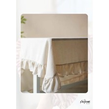 Natural Krem Masa Örtüsü 150*150 cm ET197