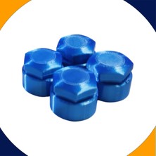 Skoda Scala 2020-2023 Modelleri Parlak Mavi Bijon Kapağı Set 20+4 (17MM Somun Tüm Araçlar)
