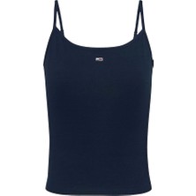 Tommy jeans Kadın Lacivert Essential Askılı Crop Üst