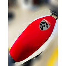 ULTRASHOP Falcon Mexıco Kırmızı Sele Kılıfı Su Geçirmez Motosiklet Sele Kılıfı Logolu Sele Koltuk Kılıfı-X