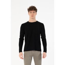 Bisiklet Yaka Slim Fit Erkek Kazak