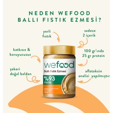 Wefood Şekersiz Ham Ballı Fıstık Ezmesi 300 gr (Fıstık Parçacıklı) 8682392174020