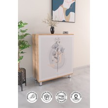 Hediyeler Kapında Bouquet 4 Raflı Ayakkabılık Antre Hol Çok Amaçlı Ayakkabı Dolabı