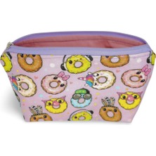 Pembe Donut Makyaj Çantası