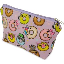 Pembe Donut Makyaj Çantası