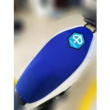 ULTRASHOP Pıaggıo Beverly Mavi Sele Kılıfı Su Geçirmez Motosiklet Sele Kılıfı Logolu Sele Koltuk Kılıfı-X