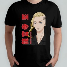 Pixxa Tokyo Revengers Anime Manga Unisex %100 Pamuklu Bisiklet Yaka T-Shirt Model 12