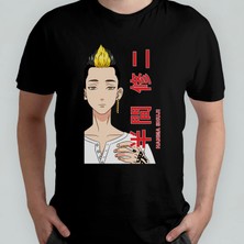 Pixxa Tokyo Revengers Anime Manga Unisex %100 Pamuklu Bisiklet Yaka T-Shirt Model 13