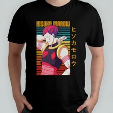Pixxa Hunter x Hunter Hisoka Unisex %100 Pamuklu Bisiklet Yaka T-Shirt Model 6
