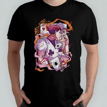 Pixxa Hunter x Hunter Hisoka Unisex %100 Pamuklu Bisiklet Yaka T-Shirt Model 11