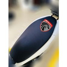 ULTRASHOP Falcon Master Siyah Sele Kılıfı Su Geçirmez Motosiklet Sele Kılıfı Logolu Sele Koltuk Kılıfı-X