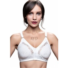 Büyük Beden Dantelli Penye Toparlayıcı Sütyen (Klasik Anne Sütyeni)