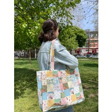Patchwork Mutlu Dünya Bez Çanta