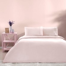 Taç Basic Ranforce Tek Kişilik Nevresim Takımı Pudra