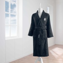 Taç Lisanslı Beşiktaş Jakar Pamuk M Yetişkin Bornoz Siyah