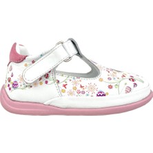 Nubebe Çiçek Baskılı İlk Adım Ayakkabısı Çiçekli