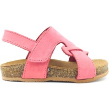 Nubebe 281 Mantar Taban Çapraz Bantlı Deri Kız Sandaleti