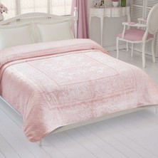 Taç Fabian Tek Kişilik Battaniye Pudra