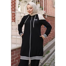 Missvalle Missvalle Fermuarlı Ribanalı Takım Siyah 10405