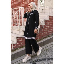 Missvalle Missvalle Fermuarlı Ribanalı Takım Siyah 10405